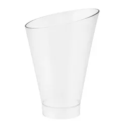 MONOUSO - Großes Fingerfood-Schalen Rund PS Transparent 195ml (100 Stück)