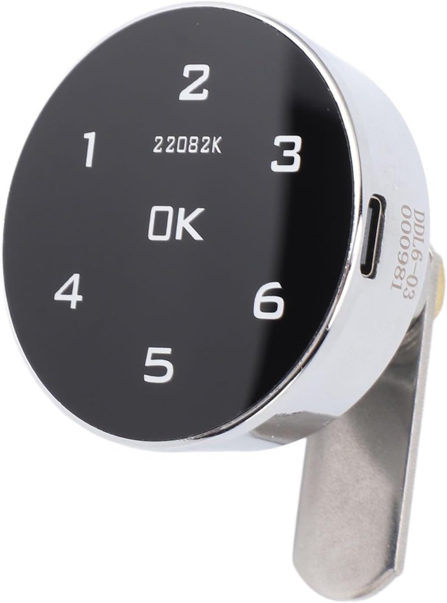 Slim Kastslot Zilver - Verborgen Ladeslot met Sleutelloos Wachtwoord - 10 x 8 x 7 cm