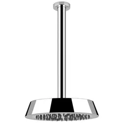 Gessi CONO Antikalk-Kopfbrause D240 mm, 1/2 Anschluss, mit personalisierter Länge, 45150279, Farbe: Weiß CN