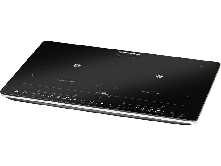 ROMMELSBACHER Doppel-Induktionskochplatte CT 3420/IN , schwarz, B:56cm H:4,5cm T:36cm, Kochplatten, Doppel-Induktionskochplatte