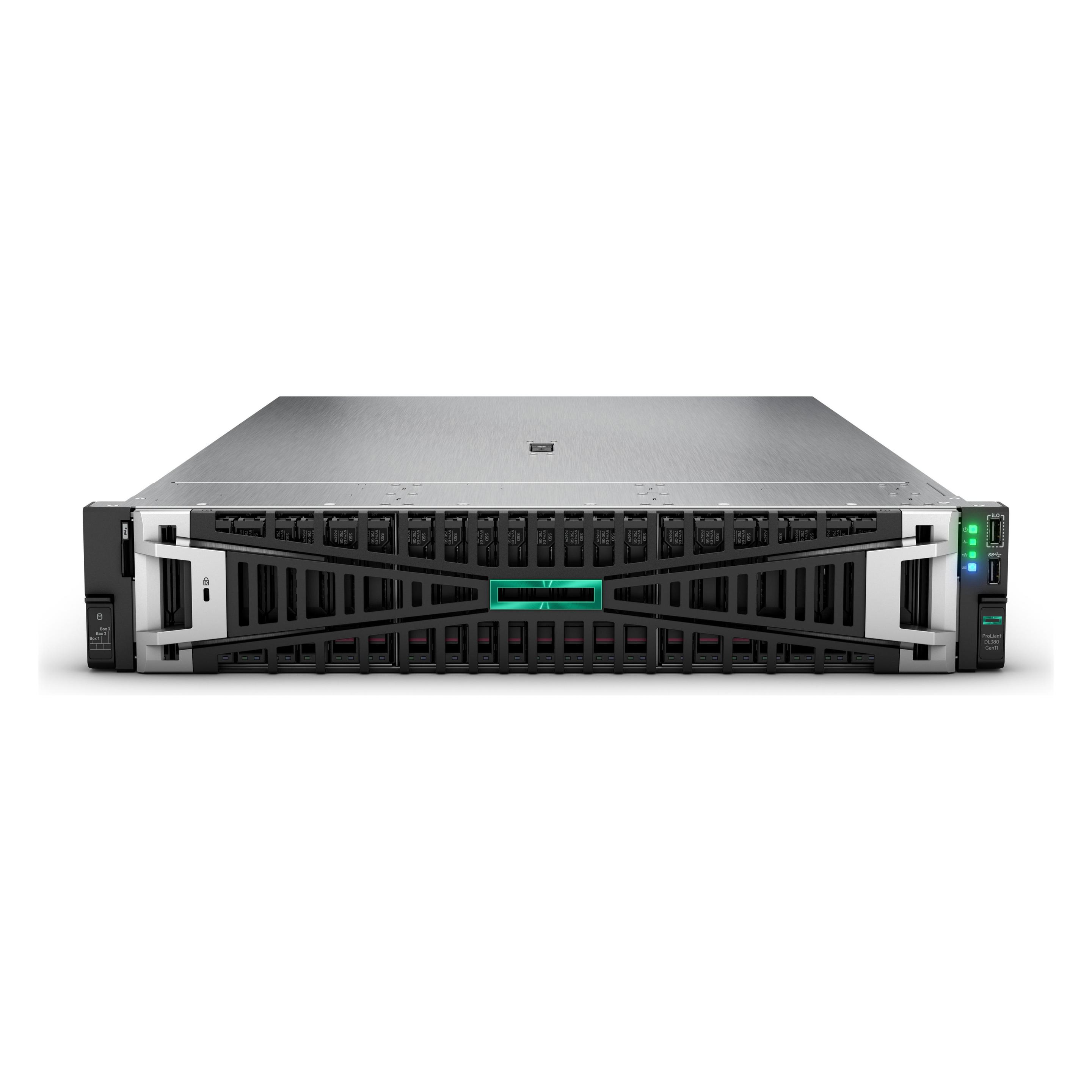 HPE E ProLiant DL380 Gen11, Intel Xeon Silver 4516Y+, 24c, 1P, -R, 8SFF, MR408i-o, SSD (64 GB) (P81786-425)