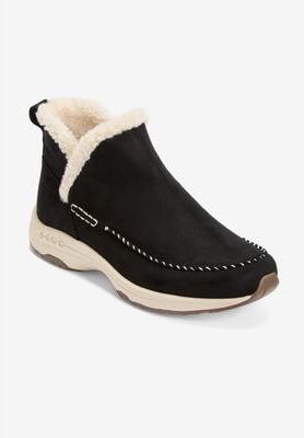 Extra Wide Width Women's The Tuva Boot by Easy Spirit in Black (Size 7 WW)