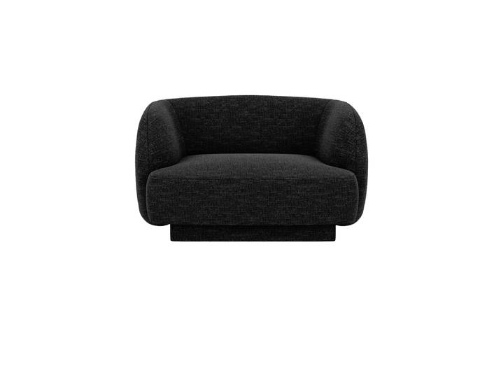 Designsessel „Miley“ Chenille Schwarz Chosen by Bloomingloft