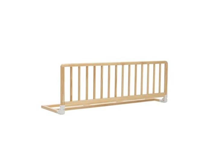 Safety 1st Wooden Bed Rail 110cm, 18 Monate–5 Jahre, Verstellbares Bettschutzgitter, Automatische Sperre, FSC® 100% zertifiziertes Holz, Leicht zu Falten und Lagern, Natural Wood