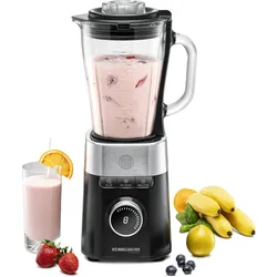 Rommelsbacher MX 1260, Standmixer, Schwarz, Transparent, Silber