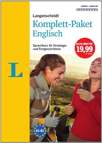 Langenscheidt Komplett-Paket Englisch - 3 Bücher mit 8 CDs: Der Sprachkurs für Einsteiger und Fortgeschrittene - Preis vom 04.10.2026 03:51:26 h