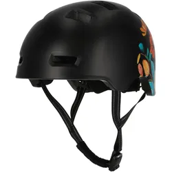 CRAZY SAFETY Rampage Flower Fahrradhelm 0308 - carrot L (57-61 cm)