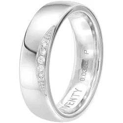 Viventy 698120 Damen-Ring 925 Silber mit Diamanten Verlobungsring, 50/15,9