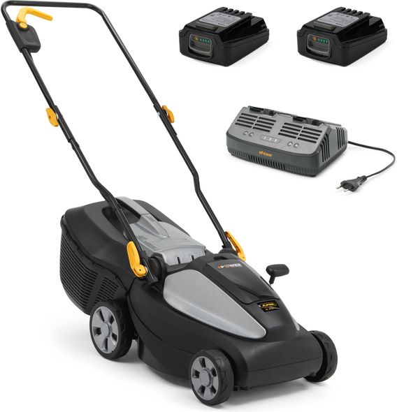 Alpina AL 3420 Li Kit - Tondeuse à batterie - 2x20V/2Ah - Coupe 34 cm