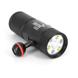 iDiving Multifunktionslampe RW30 - 3000 Lumen - Foto und Tauchlampe mit Blitzsensor