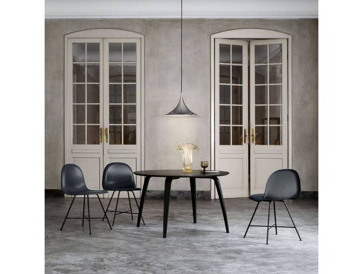 Semi Pendelleuchte Ø47 Glänzend Antracit Grau - GUBI - Wohnzimmer - Design - Metall - Einflammig