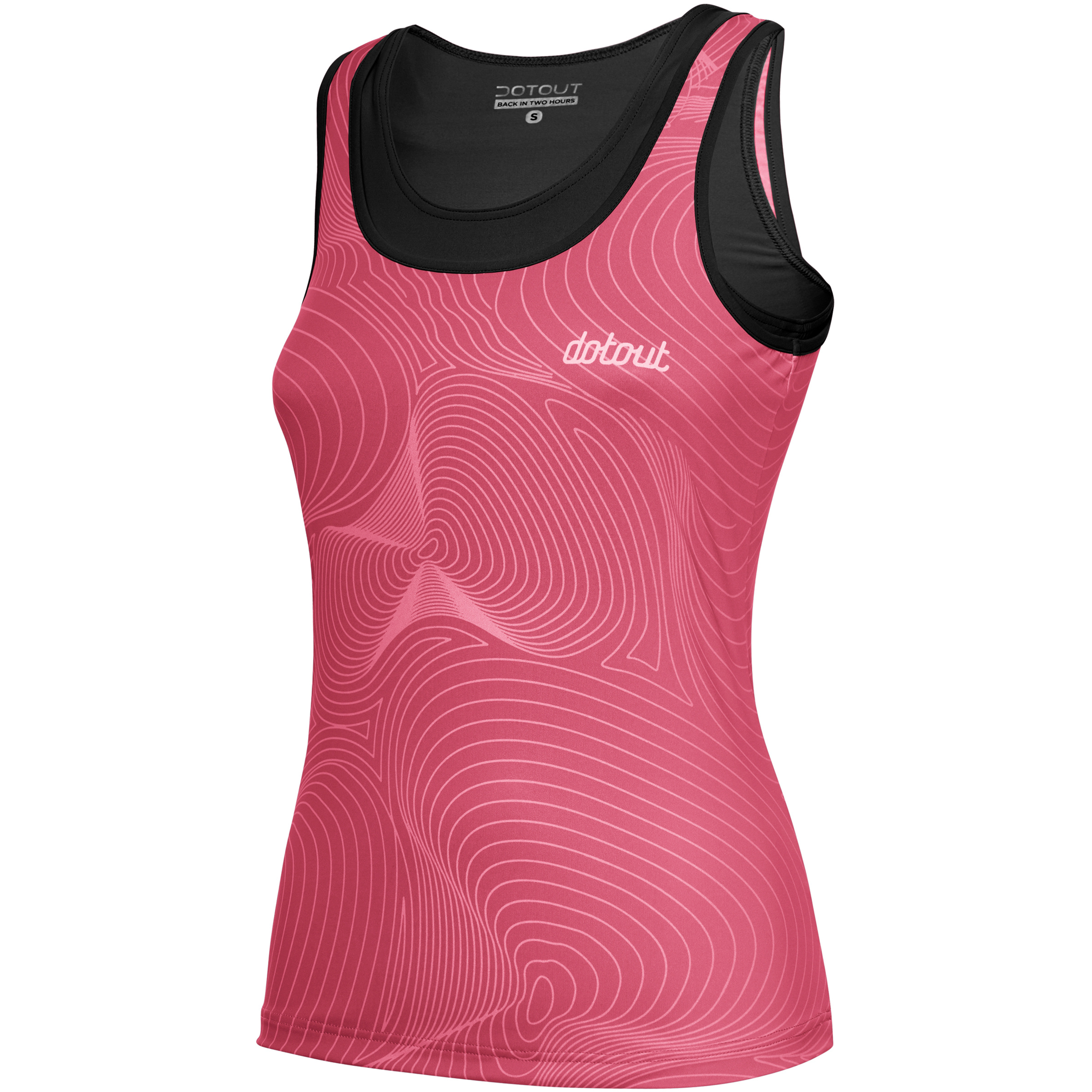 Dotout Wave Top Damen Radtrikots pink Größe XS Rennrad Schnell trocknend