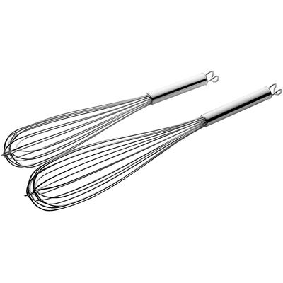 Schneebesen PINTINOX "Professional", silber (edelstahlfarben), H:35cm, Edelstahl 18/10, Schneebesen, Edelstahl 18/10, spülmaschinengeeignet, Lg. 25, 30, 35 cm