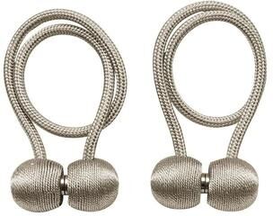 Uplift Treasures Magnetic Curtain Tieback Rope Set (Gray) Magnetic Curtain Tieback Rope Set (Gray)