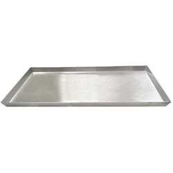 Giemme Spoleto – Rechteckiges perforiertes Backblech 37x72x3 cm aus Aluminium, ideal für Profi-Öfen