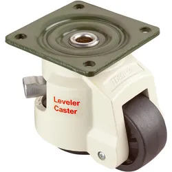 BS Rollen, Möbelrollen, Lenkrolle, W320.A90,mit Feststeller,mit Platte,Ø 62,B 30,7mm,500kg,Polyamid