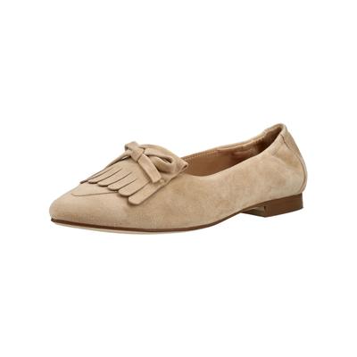 Ballerina REGARDE LE CIEL "Regarde Le Ciel Ballerinas Leder", Damen, Gr. 40, beige, Leder, Schuhe Ballerina