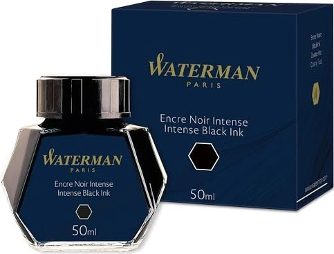 WATERMAN Tinte, schwarz, Inhalt: 50 ml im Glas