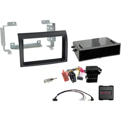  2-DIN Kit mit Fach Citroen/Fiat/Opel/Peugeot LFB schwarz 