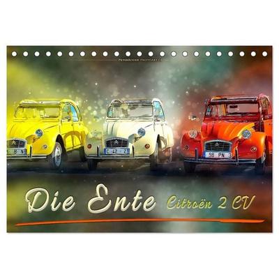 Die Ente - Citroën 2CV (Tischkalender 2027 DIN A5 quer), CALVENDO Monatskalender