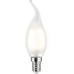 Paulmann LED Filament Kerze Windstoß, 230V, E14, 2.6W 2700K 250lm, nicht dimmbar, satin PAUL-28685