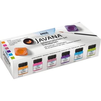 KREUL Javana Seidenmalfarben Set Trendfarben 6 x 20 ml