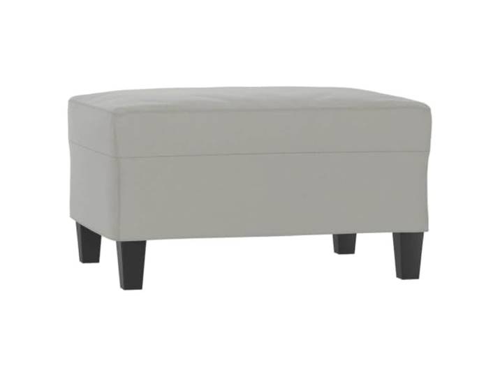 Makastle Mikrofasergewebe Fußhocker Hellgrau 70x55x41 cm Hellgrau, 70x55x41 Cm, Mikrofasergewebe