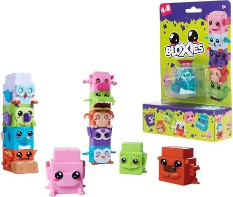 Simba-Dickie Bloxies Spielfiguren Serie 1 (4er-Pack) (sortierter Artikel, 4 Figuren)