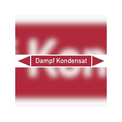 Rohrleitungskennzeichen Dampf Kondensat - 187x26 mm Folie selbstklebend