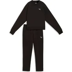 Puma Damen Freizeit / Mode Sommer GJ Anzüge Anzüge lang Da Loungewear Standard Sweat Suitt FL cl, Größe L in Schwarz Schwarz