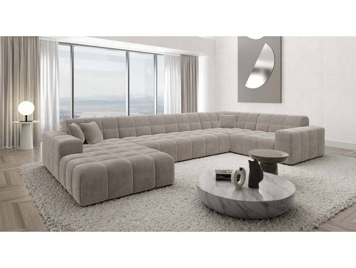Stoff Wohnlandschaft Ibiza U-Form