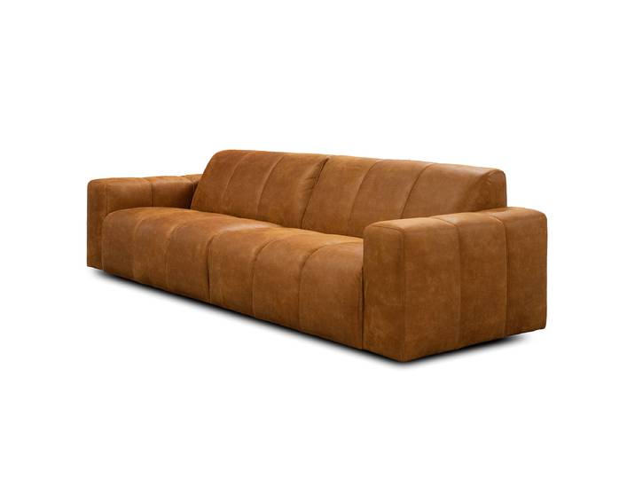 Big-Sofa Braun Mischgewebe Bulan 263 x 78 x 94cm Modern