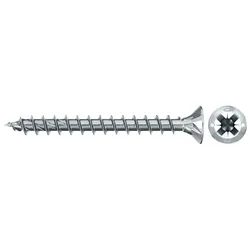 Fischer Spanplattenschraube 3,5x40 PowerFast FPF II CZF BC, Senkkopf, Kreuzschlitz PZ, Vollgewinde - 670091