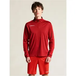 CRAFT Evolve 2.0 Contrast 1/2-Zip Trainings-Top Herren 476R - express/bright red XL