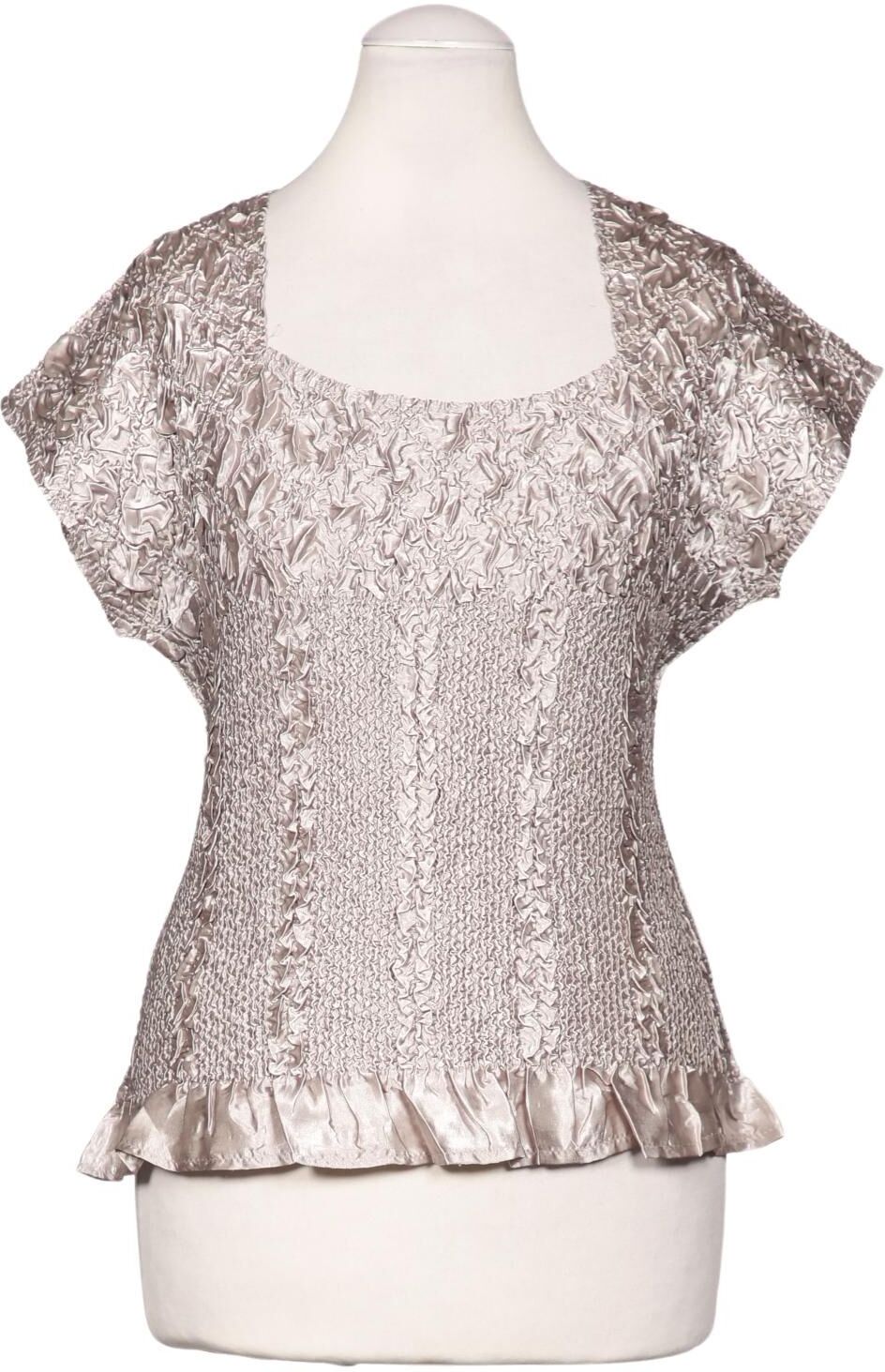 Kriss Trading Sweden Damen Bluse, Beige, Gr. S, Synthetik - Second Hand