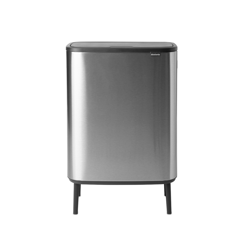 Brabantia Bo Touch Hi Mülleimer 2 Stücke Silber Silber One Size
