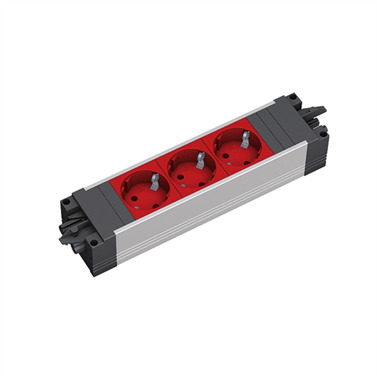 Bachmann GST18 trap, aluminium, 3x CEE7/3, rood