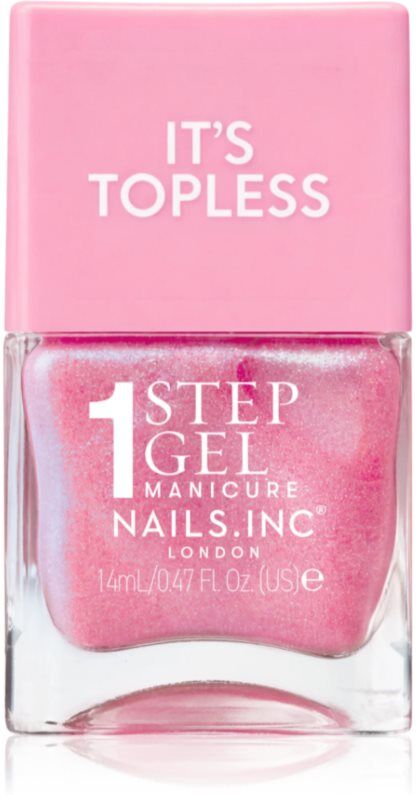Nails Inc. It’s Topless gel nail polish with long-lasting effect shade Danielle Magenta Shimmer 14 ml