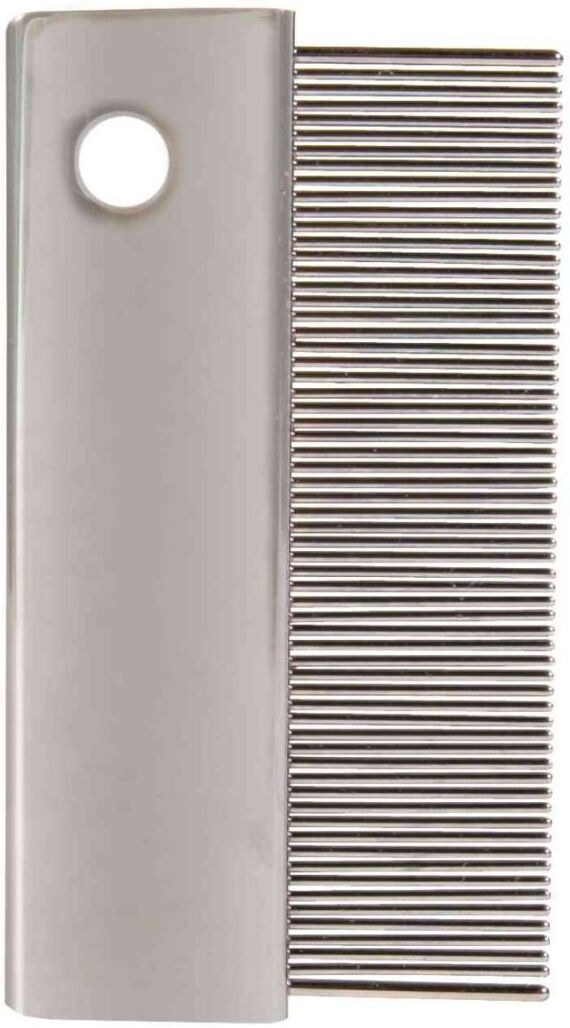 TRIXIE Floh- und Staubkamm, Metall, 6 cm