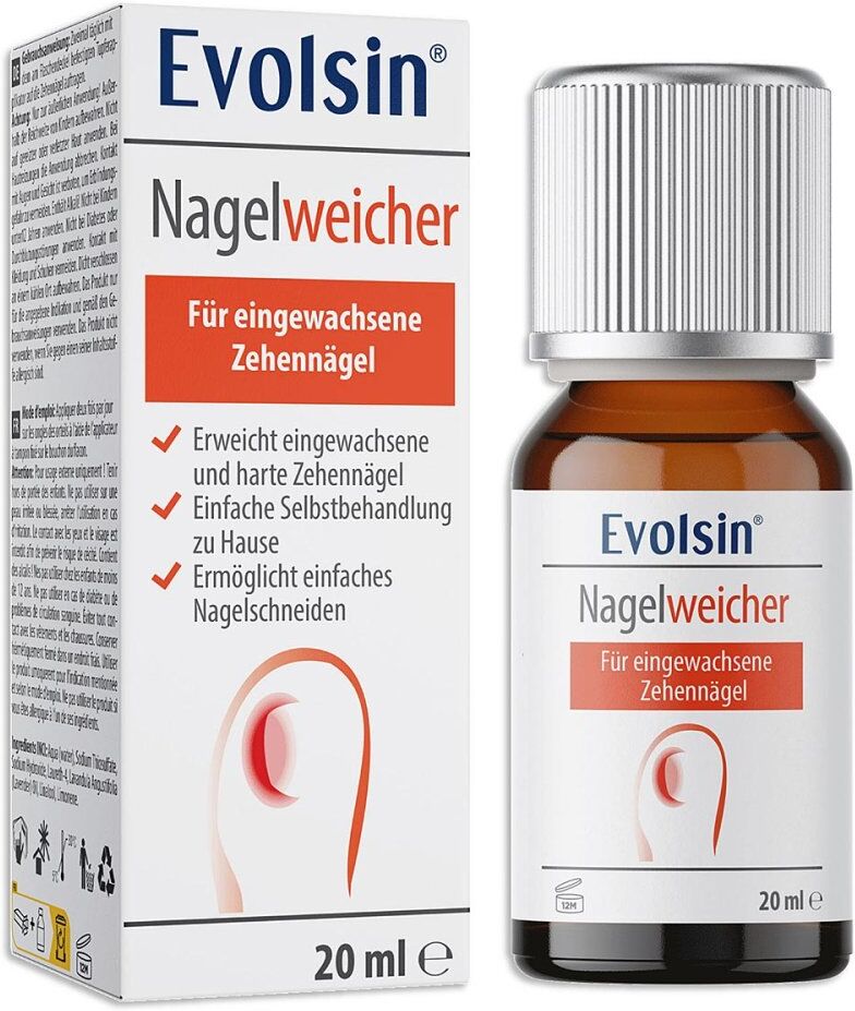 Evolsin Nagelweicher für eingewachsene Zehennägel 20ml