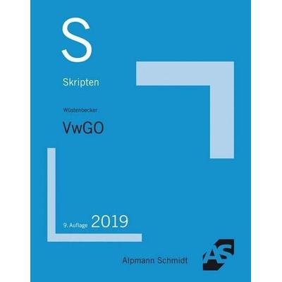 Skript VwGO, Taschenbuch von Horst Wüstenbecker, Alpmann und Schmidt