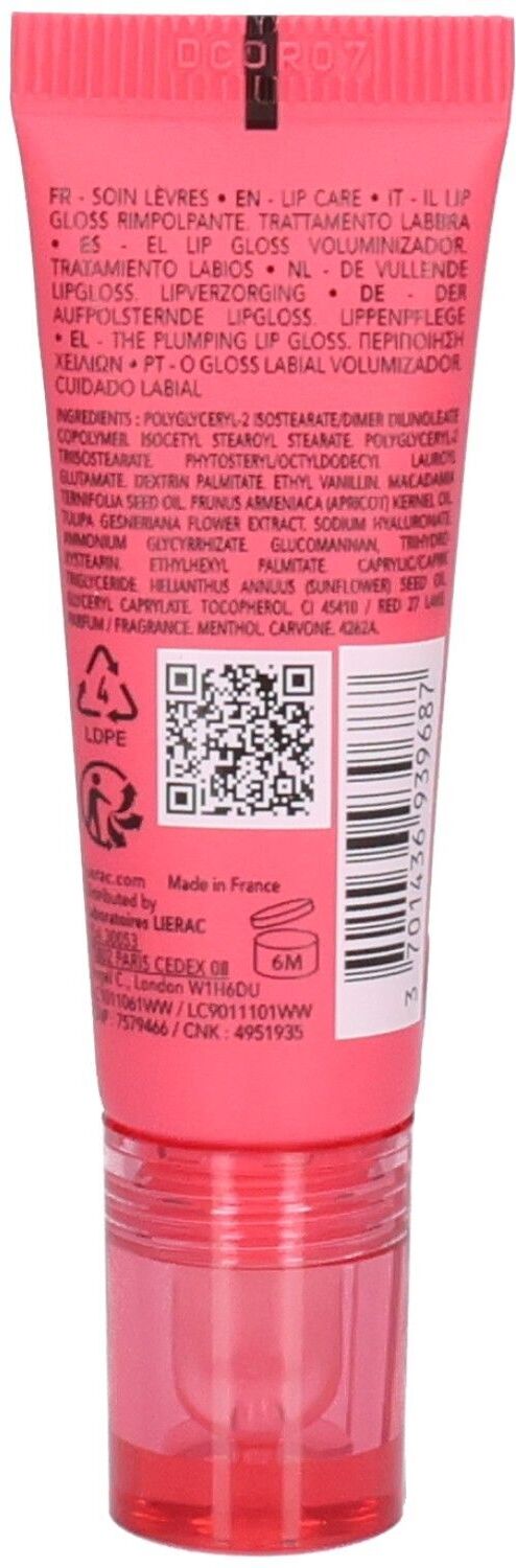 Lierac Glow Fresh Der aufpolsternde Lipgloss 10 ml Gel