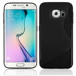 Schutzhülle für Samsung Galaxy S6 Edge Case Hülle Cover Tasche S-Line Schwarz