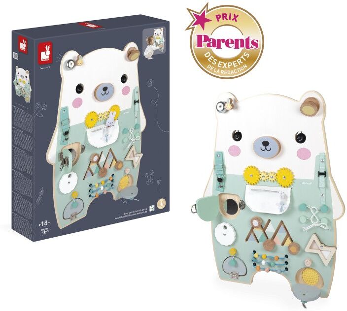 Panneau d'activités Busy Board Ourson Pure - Janod