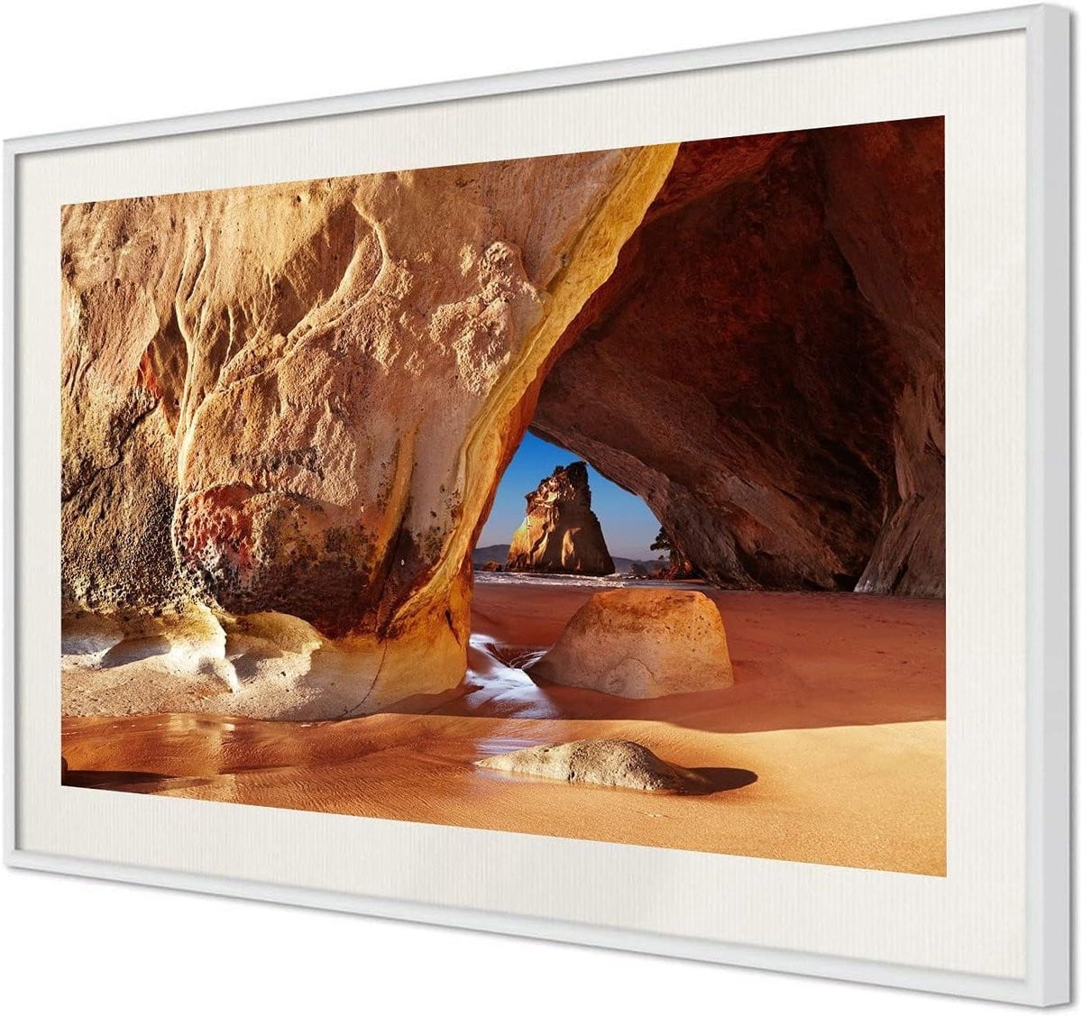 Wit Wandposter met lijst - Decoratieve ingelijste poster - UV-bestendige print - 30 x 45 cm