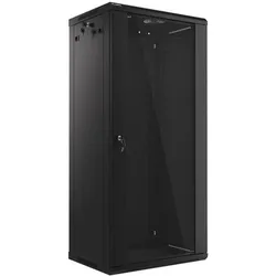 Lanberg Wand- Rack 19 " 27U 600X450mm Schwarz (27 HE, 19 Zoll Rack), Serverschrank, Schwarz