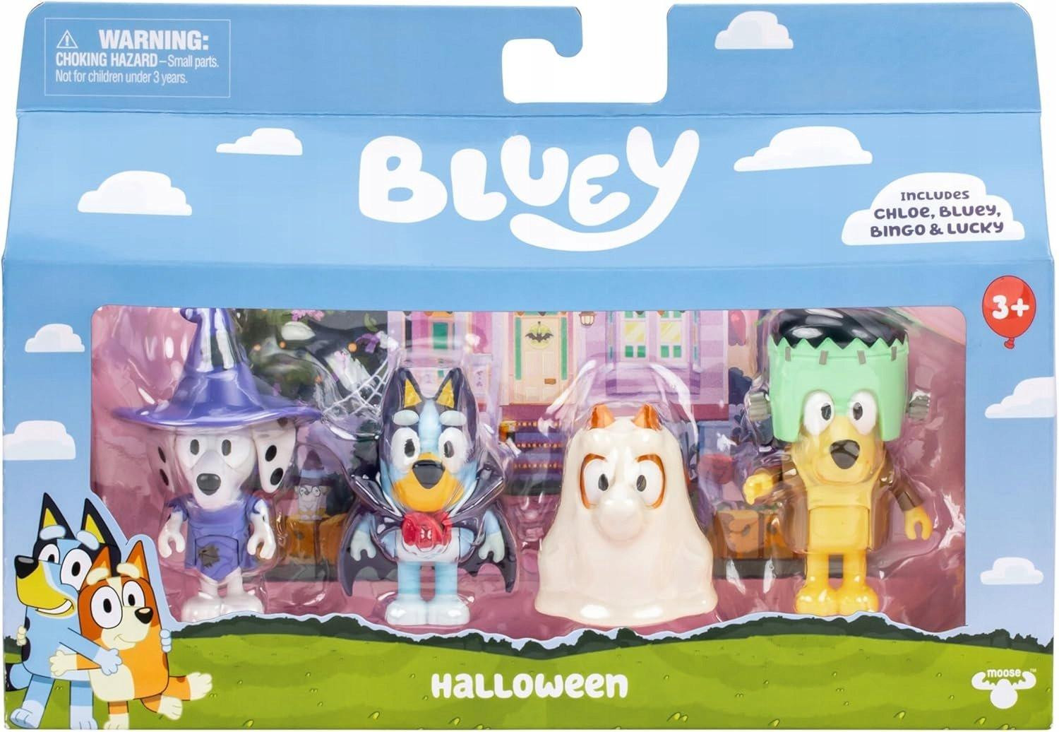 Bluey Set van 4 Halloween-figuren