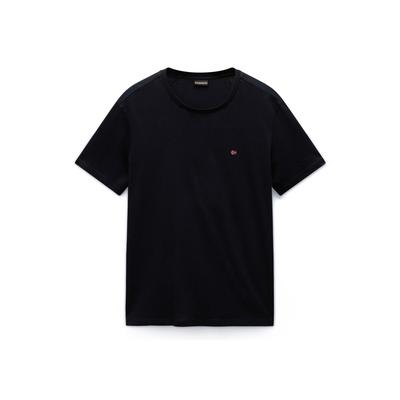 T-Shirt NAPAPIJRI "T-Shirt SALIS Small Flag 1er Pack", Herren, Gr. 3XL, schwarz, Obermaterial: 100% Baumwolle CO., Shirts T-Shirt