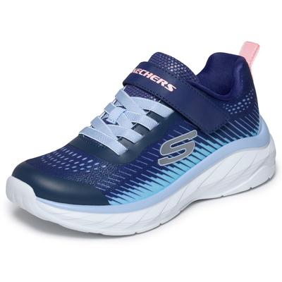 Sneaker SKECHERS "BOUNDLESS", Mädchen, Gr. 36, navy, multi, Textil, Schuhe Sneaker, Freizeitschuh mit Klett, Größenschablone zum Download