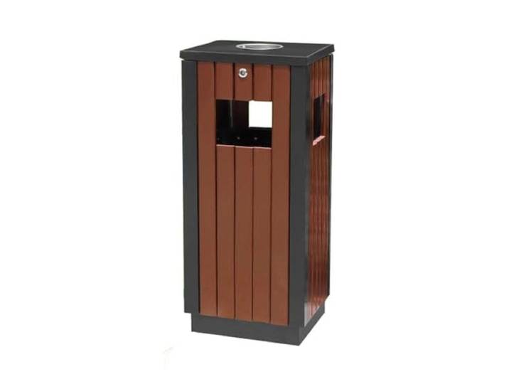 Hhmmei2024-23 Mülleimer Mülltonnen Öffentlicher Bereich mit Aschenbecher, Mülleimer, Metallmülleimer Mülltonnenbox